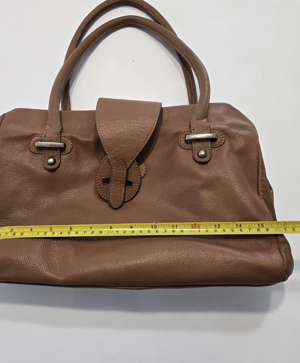 ZARA Woman Soft Brown Leather Tote Shoulder Bag - Ref 4163/304/105 - Picture 14 of 16
